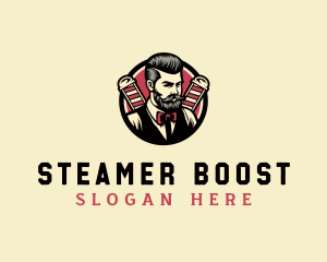 Retro Stylish Gentleman logo design