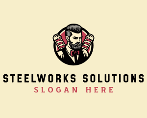 Retro Stylish Gentleman logo design