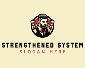 Retro Stylish Gentleman logo design