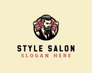 Retro Stylish Gentleman logo design