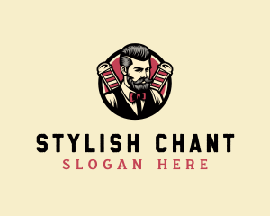 Retro Stylish Gentleman logo design