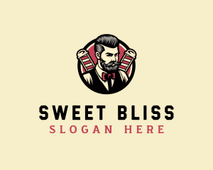 Retro Stylish Gentleman logo design