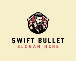 Retro Stylish Gentleman logo design