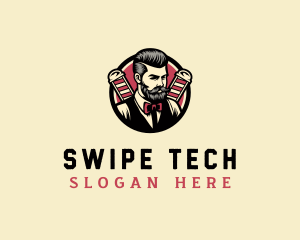 Retro Stylish Gentleman logo design