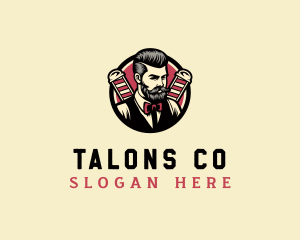 Retro Stylish Gentleman logo design