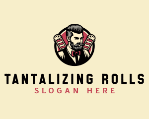 Retro Stylish Gentleman logo design