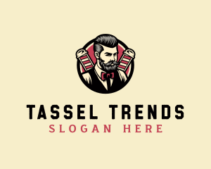 Retro Stylish Gentleman logo design