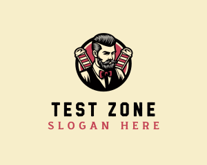 Retro Stylish Gentleman logo design