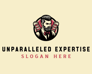 Retro Stylish Gentleman logo design