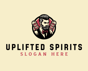 Retro Stylish Gentleman logo design