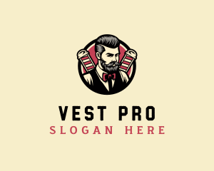 Retro Stylish Gentleman logo design