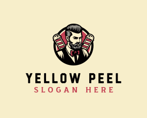 Retro Stylish Gentleman logo design