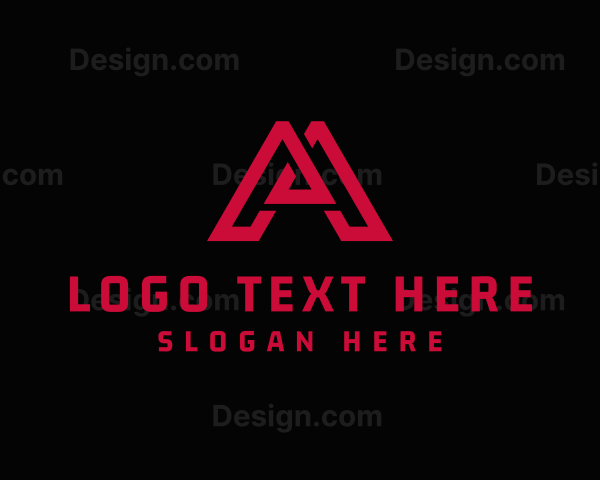 Gaming Letter MA Monogram Logo