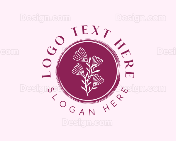 Floral Spa Wellness Logo