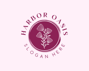 Floral Spa Wellness logo design