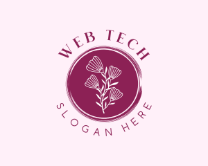 Floral Spa Wellness logo design