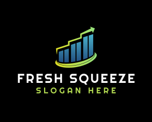 Graph Sales Growth logo design