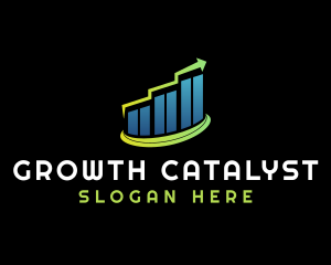 Graph Sales Growth logo design