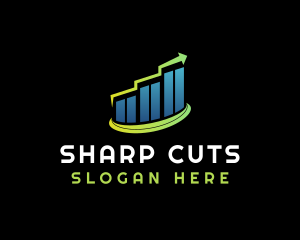 Graph Sales Growth logo design