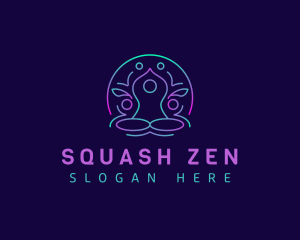 Wellness Meditation Yoga logo design