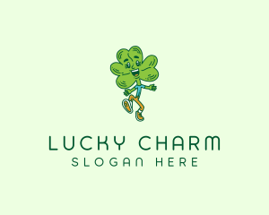 Happy Shamrock Clover  logo