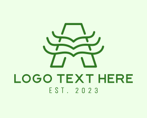 Foliage Books Letter A logo