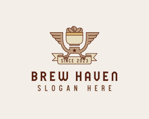 Eagle Coffee Wings logo design