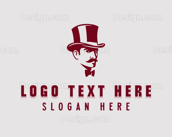 Gentleman Tophat Fashion Logo