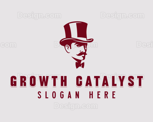 Gentleman Tophat Fashion Logo