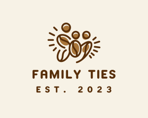 Coffee Bean Family  logo design