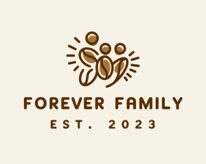 Coffee Bean Family  logo design