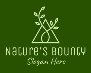 Natural Triangle Seedling  logo design