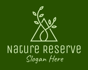 Natural Triangle Seedling  logo design