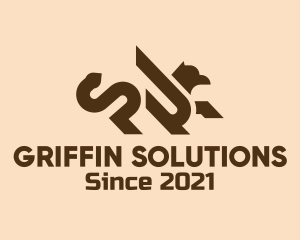 Modern Mythical Griffin  logo