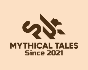 Modern Mythical Griffin  logo