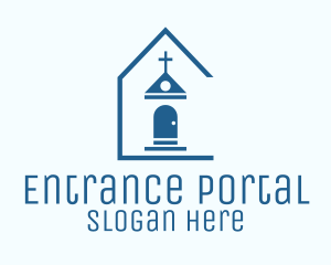 Blue Catholic Chapel logo design