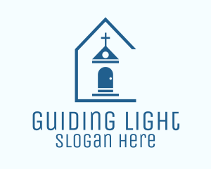 Blue Catholic Chapel logo design