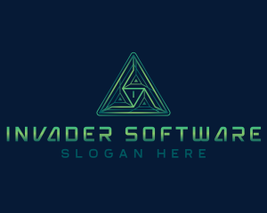 Software Digital Triangle logo design