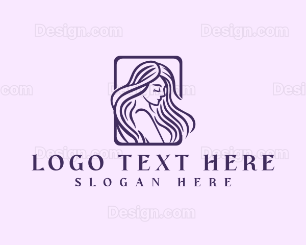 Lady Cosmetic Hairstyle Logo