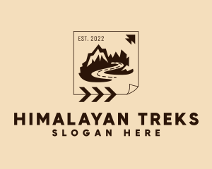 Mountain Trek Hiking logo design