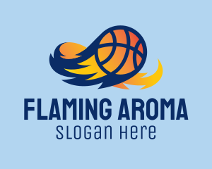 Flaming Basketball Comet  logo