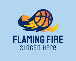 Flaming Basketball Comet  logo