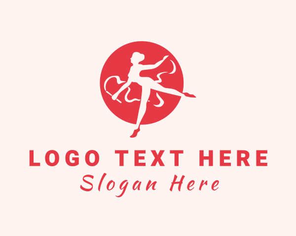 Ribbon logo example 1