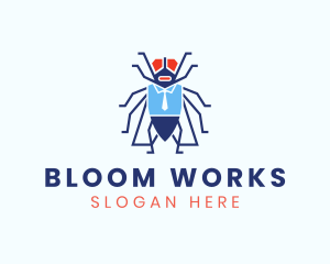 Business Fly Bug  logo design