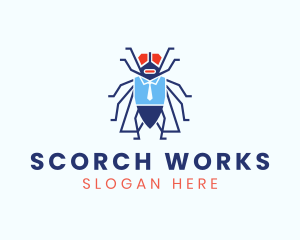 Business Fly Bug  logo design