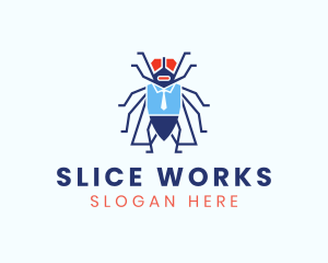 Business Fly Bug  logo design