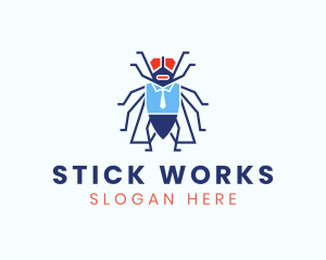 Business Fly Bug  logo design