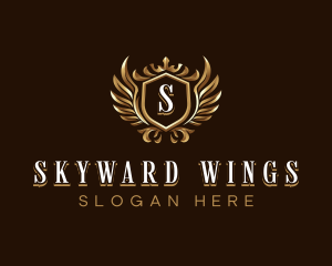 Premium Crown Wings logo design