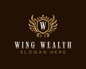 Premium Crown Wings logo design