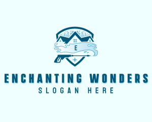 Pressure Washer Housekeeping logo design